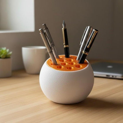 Spherical Pencil and Pen Holder - Modern and Stylish Desk Organiser